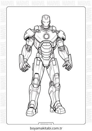 Iron Man boyama sayfası – yaratıcılık, eğlenceli etkinlik