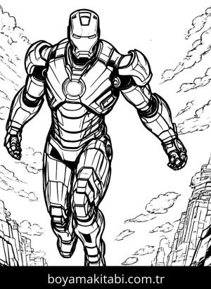 Iron Man boyama sayfası,  coloring page, , 