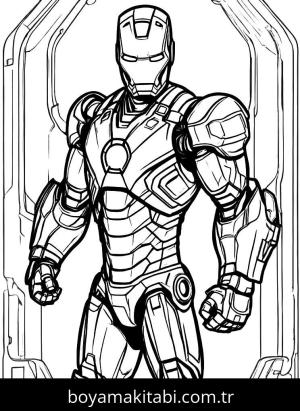 Iron Man boyama sayfası,  coloring page, , 