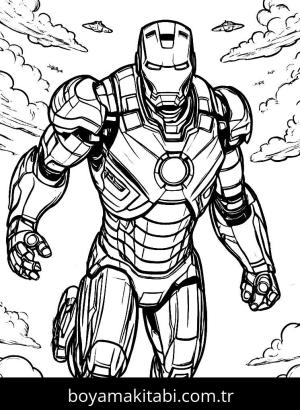 Iron Man boyama sayfası,  coloring page, , 