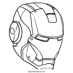 Iron Man boyama sayfası – boyama çalışması, yaratıcılığı geliştirir