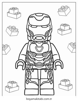 Iron Man boyama sayfası – evde etkinlik, ücretsiz yazdır