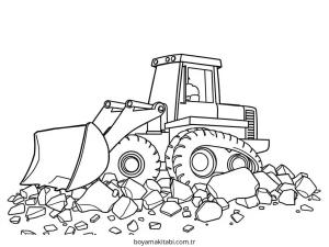 İş Makinelerı boyama sayfası – ücretsiz yazdır, boyama etkinliği