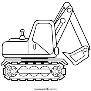 İş Makinelerı boyama sayfası – keyifli zaman, renkli çizimler