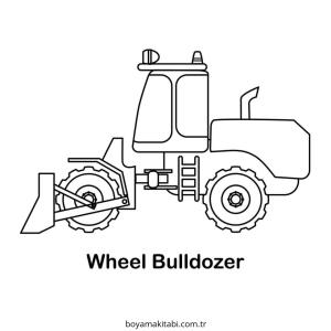 İş Makinelerı boyama sayfası – sevimli karakter, sanatsal çalışma