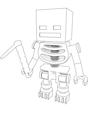 Iskelet boyama sayfası,  coloring page, Lego İskeleti, 