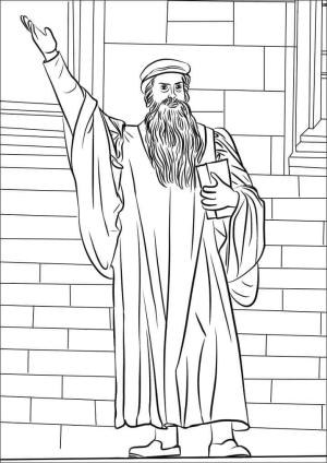 İskoçya boyama sayfası,  coloring page, John Knox, 