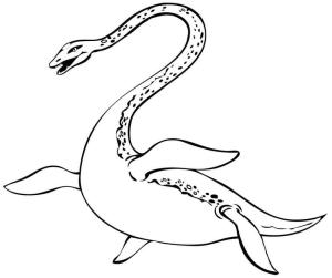 İskoçya boyama sayfası,  coloring page, Loch Ness Canavarı, 