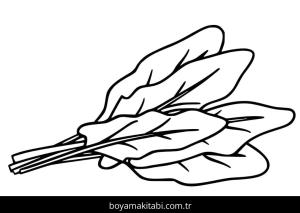 Ispanak boyama sayfası – çocuklar için, çizgi film temalı