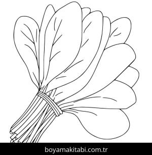 Ispanak boyama sayfası – eğlenceli etkinlik, el becerilerini geliştirir