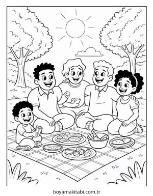 İspanyol boyama sayfası – sevimli karakter, sanatsal çalışma