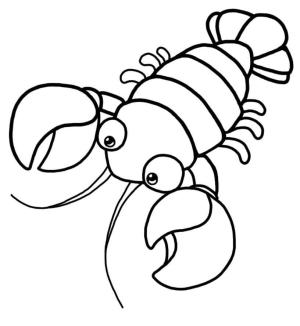 Istakoz boyama sayfası,  coloring page, Temel ıstakoz, 