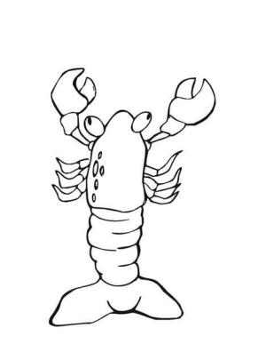 Istakoz boyama sayfası,  coloring page, Kırmızı ıstakoz, 