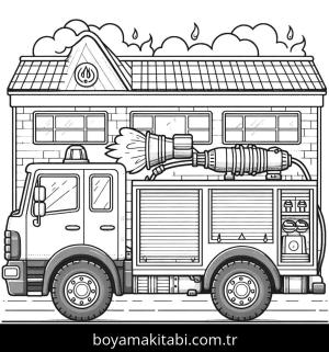 İtfaiye Aracı boyama sayfası,  coloring page, , 
