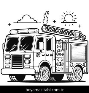 İtfaiye Aracı boyama sayfası,  coloring page, , 