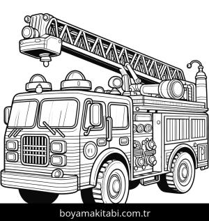 İtfaiye Aracı boyama sayfası,  coloring page, , 