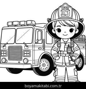 İtfaiye Aracı boyama sayfası,  coloring page, , 
