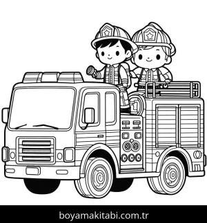 İtfaiye Aracı boyama sayfası,  coloring page, , 