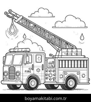 İtfaiye Aracı boyama sayfası,  coloring page, , 