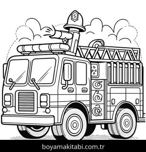 İtfaiye Aracı boyama sayfası,  coloring page, , 