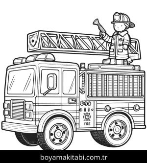 İtfaiye Aracı boyama sayfası,  coloring page, , 