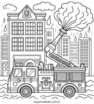İtfaiye Aracı Boyama