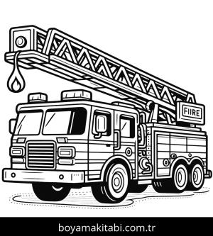 İtfaiye Aracı boyama sayfası,  coloring page, , 