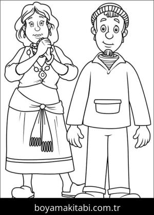 İtfaiyeci sam boyama sayfası – yaratıcılık, eğlenceli etkinlik