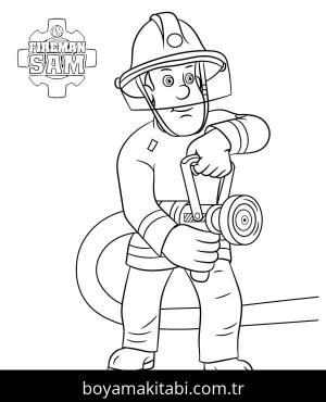 İtfaiyeci sam boyama sayfası – evde etkinlik, ücretsiz yazdır