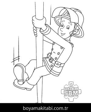 İtfaiyeci sam boyama sayfası – evde etkinlik, ücretsiz yazdır