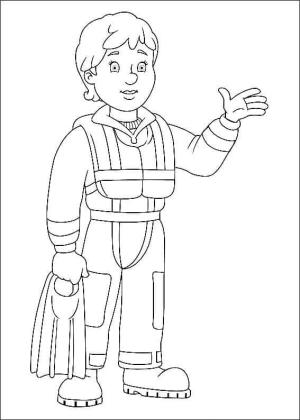 İtfaiyeci sam boyama sayfası,  coloring page, İtfaiyeci Sam’den Penny Morris, 