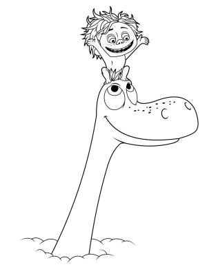 İyi Bir Dinozor boyama sayfası,  coloring page, Ücretsiz Baskı İyi Dinozor Resim, 