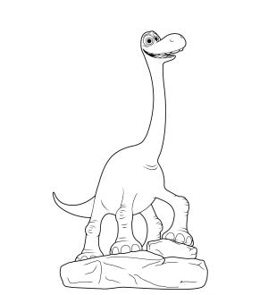 İyi Bir Dinozor boyama sayfası,  coloring page, Yazdırılabilir İyi Dinozor Resim, 