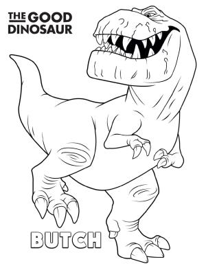 İyi Bir Dinozor boyama sayfası,  coloring page, Yazdırılabilir İyi Dinozor Anahat, 