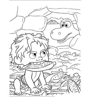 İyi Bir Dinozor boyama sayfası,  coloring page, İyi Dinozor Yazdır, 