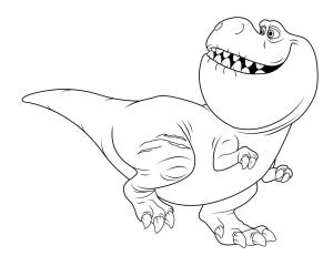 İyi Bir Dinozor boyama sayfası,  coloring page, Yazdırılabilir İyi Dinozor HD, 