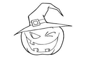 Jack o’ Fener boyama sayfası,  coloring page, Jack o’ Fener Cadısı, 