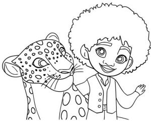 Jaguar boyama sayfası, Jaguars coloring page, Antonio ve Jaguar, 