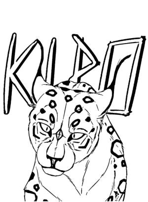 Jaguar boyama sayfası, Jaguars coloring page, Portre Kipo Jaguar, 