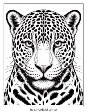 Jaguar boyama sayfası – keyifli zaman, renkli çizimler