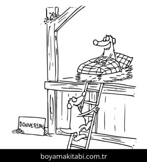 Jan ve Henry boyama sayfası – okul öncesi, evde etkinlik