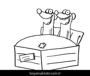 Jan ve Henry boyama sayfası – yaratıcılık, eğlenceli etkinlik