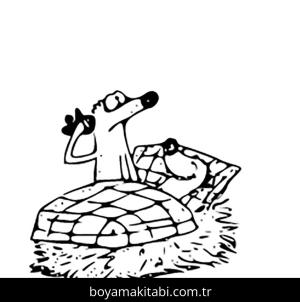 Jan ve Henry boyama sayfası – sanatsal çalışma, çocuklar için