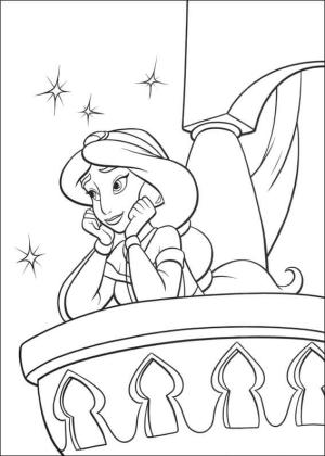 Jasmine boyama sayfası,  coloring page, Yasemin Eksik Alaaddin, 