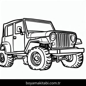 Jeep boyama sayfası – evde etkinlik, ücretsiz yazdır