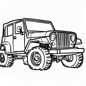 Jeep boyama sayfası,  coloring page, Bir Jeep Arabası Çiz, 