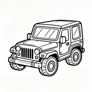 Jeep boyama sayfası,  coloring page, Çocuklarda Jeep çizin, 