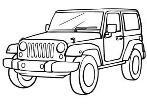 Jeep boyama sayfası,  coloring page, Çizim Yazdır Jeep Araba, 