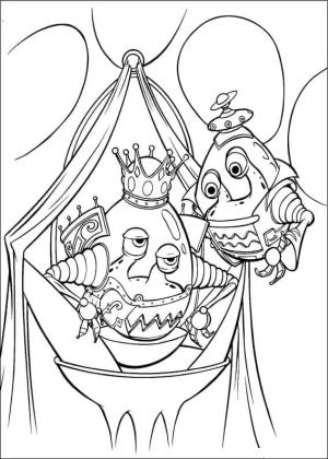 Jimmy Neutron boyama sayfası,  coloring page, King Goobot, 