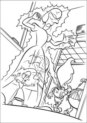 Jimmy Neutron boyama sayfası,  coloring page, Jimmy Neutron’un çizimi, 